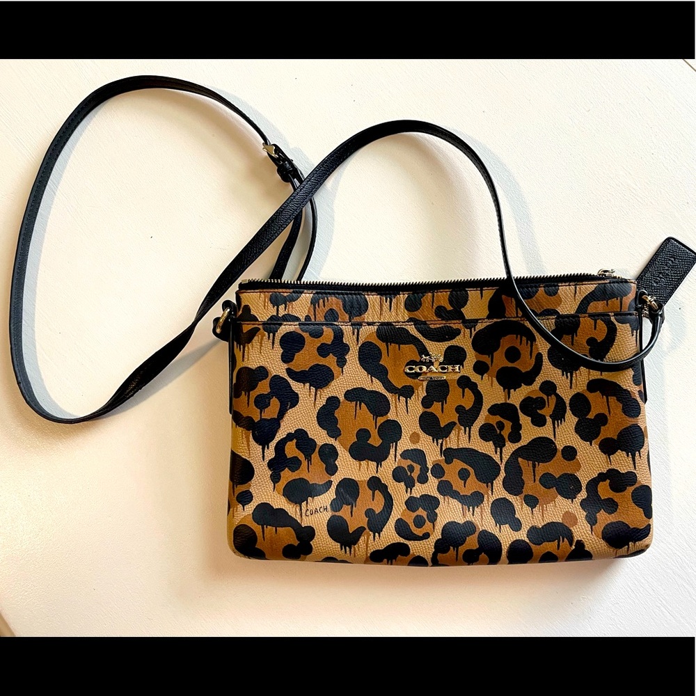 Coach Leopard Crossbody - Used